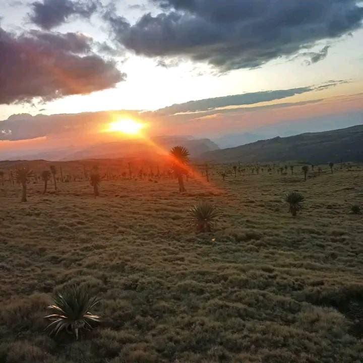 Sunrise over the Simien